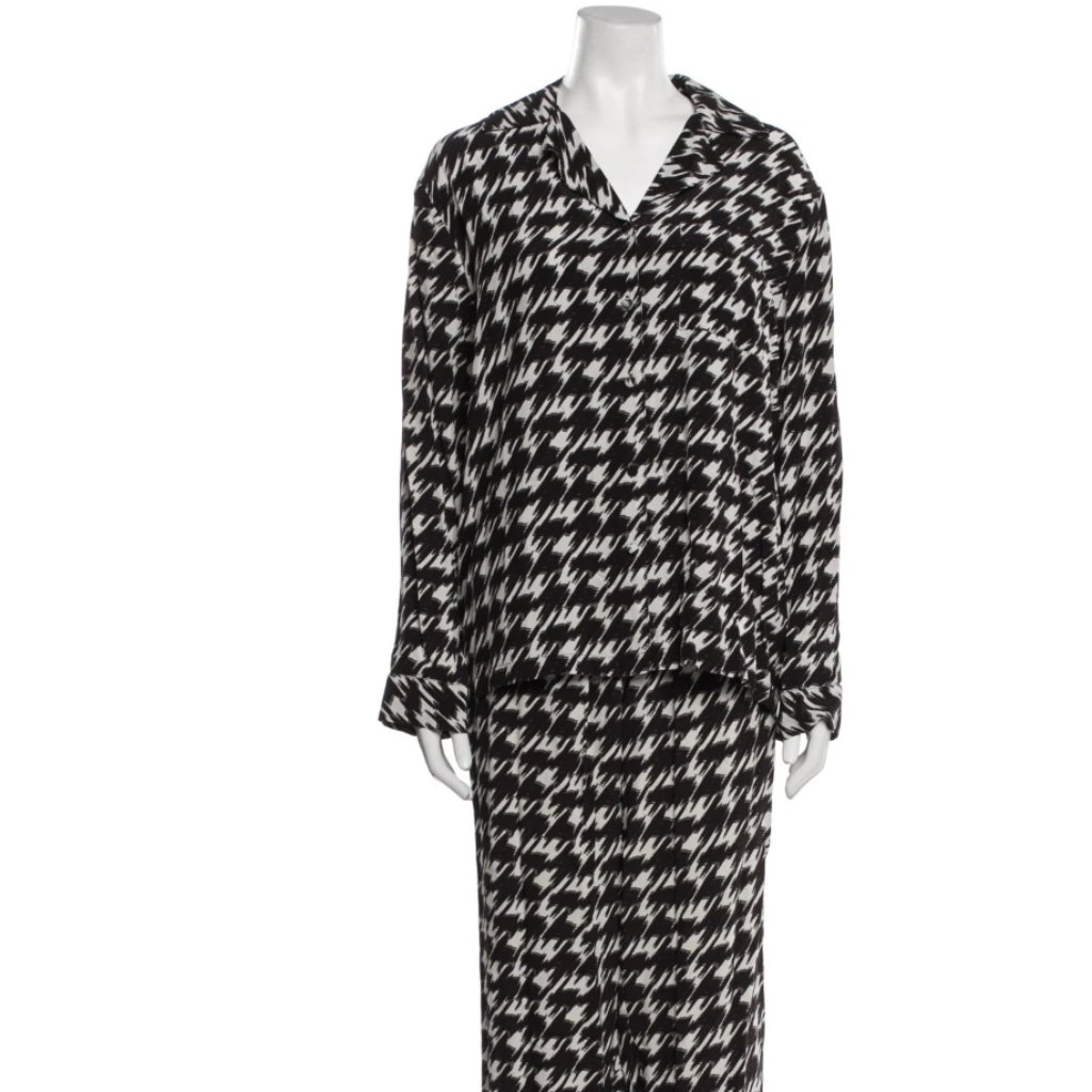 Anine Bing Aiden Set - Houndstooth Print (Xs)
